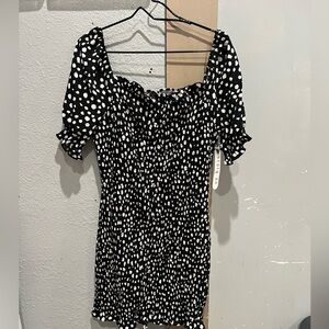 Black and white dress